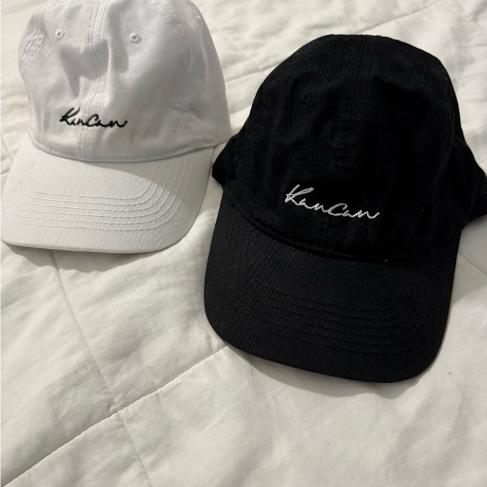 KanCan Black and White Women's Caps